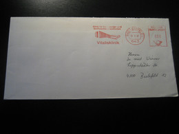 BAD HERSFELD 1987 Vitalisklinik Clinic Hospital Clinique Thermal Health Sante Meter Mail Cancel Cover GERMANY - Termalismo