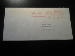 BAD SALZUFLEN 1986 Klinik Am Lietholz Lipperland Clinic Hospital Clinique Thermal Health Meter Mail Cancel Cover GERMANY - Bäderwesen