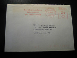 BAD SCHUSSENRIED 1985 Rheumatism Rhumatisme Clinic Hospital Clinique Thermal Health Meter Mail Cancel Cover GERMANY - Hydrotherapy