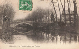 Delcampe - DOULLENS : LE PONT DE BRIQUE SUR L'AUTHIE - Doullens