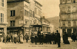 épinal * Le Tramway Tram * Place Des Vosges * Grande Pharmacie Nouvelle * Commerces Magasins - Epinal