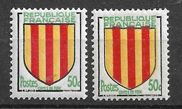 France N°1044 Et 1044 Avec Petite Variété Cadre Décalé  Neufs * *  B/TB Voir Scans    - Ungebraucht