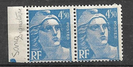 France N°718A Paire Avec Petite Variété Signature  Absente  Neufs  *  B/TB Voir Scans   - Nuovi