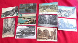06-Lot De 10 Cartes De NICE ,avenues,place,port,Château,couvent Des Augustines & Corniche. - Sets And Collections
