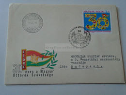 D188296 Hungary   - The Association Of Hungarian Pioneers Is 30 Years Old - 1976 - Úttörő  Pioneer - Briefe U. Dokumente