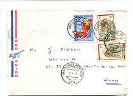 CONGO Brazzaville Poto Poto 1975 - Affranchissement Sur Lettre Par Avion - - Monkeys