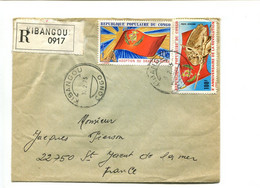 CONGO Kibangou 1973 - Affranchissement Sur Lettre Recommandée - - Other & Unclassified