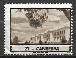 Vignette  Tourisme  Canberra    Neuf * *   B/TB  Voir Scans  - Cinderella