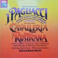 * 3LP Box *  MASCAGNI: CAVALLERIA RUSTICANA / LEONCAVALLO: I PAGLIACCI  (Germany 1980 EX!!) - Oper & Operette