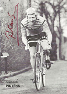 CARTE CYCLISME GEORGE PINTENS SIGNEE TEAM ROKADO 1973 - Ciclismo