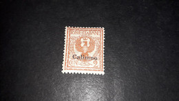 01AL39 POSSEDIMENTI ITALIANI EGEO CALINO CALIMNO 1912 FRANCOBOLLI D'ITALIA SOPRASTAMPATI 2 CENT. "X" - Ägäis (Calino)