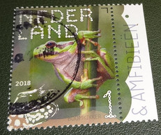 Nederland - NVPH - Xxxx - 2018 - Gebruikt - Beleef De Natuur - Reptielen En Amfibieën - Boomkikker - Met Tab - Used Stamps