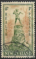 NEW ZEALAND 1945 Health Stamps - 1d.+1/2d. Peter Pan Statue, Kensington Gardens FU - Usati