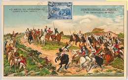 57307 - BRAZIL - POSTAL HISTORY: MAXIMUM CARD 1922 - MILITARY War HORSES - NICE! - Tarjetas – Máxima