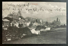 AK Litho WETZLAR Blick über Die Lahn Gestempelt Wetzlar 1907 - Wetzlar