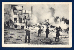 51. Saint-Souplet Sur Py. Maisons Incendiées. Soldats Allemands. Feldpoststation Nr 46. Feldlazarett-Abteilung.1916 - Andere & Zonder Classificatie