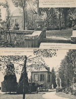 2 CP Flaubert Mort à Croisset . Pavillon Musée . Jardin Et Allée Des Tilleuls - Ecrivains