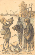 ¤¤  -  Illustrateur  " POULBOT " En 1915   -  Enfants , Chien     -   ¤¤ - Poulbot, F.