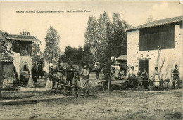 La Chapelle Basse Mer * Village Hameau St Simon * Le Travail De L'osier * Vannier * Paysan Campagne Agriculture - La Chapelle Basse-Mer