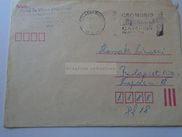 D188339   Hungary Cover - Cancel 1982  Zalaegerszeg - Prepaid     Csongrád Camping Advertising - Lettres & Documents