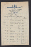 Facture 1951  -  Epicerie Centrale L. Neveu 3 Et 5 Rue Des Porches  (pour Codec)  à  Evron  (53) - Invoices