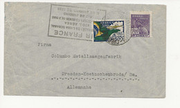 AIR FRANCE 1936 LIGNE MERMOZ RIO BRESIL Pour DRESDE ALLEMAGNE Inauguration Service Aérien 100% Transatlantique - Vliegtuigen