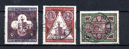 San Marino 1894 Set Gouvernement Building Stamps (Michel 23/25) Nice Used - Usati