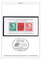 43613. Hojita International Briefmarke KOLN (Alemania Federal) 1989. Facsimil, Faksimile - R- & V- Vignetten