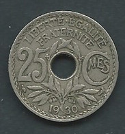 France   -  25 CENTIMES LINDAUER 1930 Pic 7109 - 25 Centimes