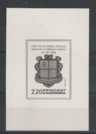 Andorre 1987 épreuve Photo Armoiries 355 - Cartas