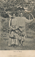 Titi Et Mata Tahiti F. Homes 1906 On Board Of Catinat Ship A Bord Du Catinat - Oceanië