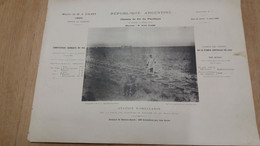 République De PARAGUAY - Chemin De Fer - Station D'ORELLANOS - 1886 Planche Annexée à Un Rapport (FR98) - Places