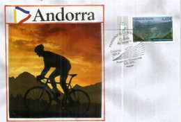 ANDORRE.FR. Le Col De Beixalis Dans Le Tour De France Et La Vuelta España (1ère Catégorie) FDC Année 2021.Haute Faciale - Briefe U. Dokumente