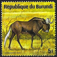 Burundi 1975 - Mi 1161 - YT 657 ( Wild Fauna : Black Wildebeest ) - Usados
