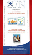 VATICANO - 2021 - Bollettino Ufficiale - 52°CONGRESSO EUCARISTICO -  08/09/2021. - Storia Postale