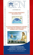 VATICANO - 2021 - Bollettino Ufficiale - I Viaggi Di PAPA FRANCESCO Nel MONDO -  09/11/2021. - Storia Postale