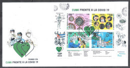 CUBA 2021 *** New COVID-19 And Us, Vaccine Mask Virus Corona Coronavirus FDC Cover (**) Limited Edition - Covers & Documents