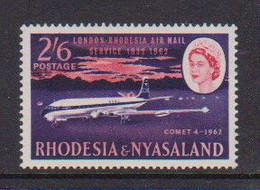 RHODESIA  AND  NYASALAND    1962    30  Anniv  Of  Air  Mail  Service    2/5  Red  And  Violet    MH - Rhodesië & Nyasaland (1954-1963)
