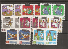 Taiwan -Formose ( 715/722 En Paires XXX -MNH ) - Unused Stamps