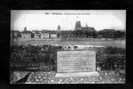 CP ORLEANS  Emplacement Des Tourelles/  Jeanne D Arc + 5c Semeuse Vign  " Souvenez Vous 1914.."  1916 - Vignettes Militaires