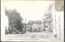 LIBOS  Entrée Du  Pont  De La Lémonce - Libos