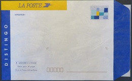 FRANCE Entier Postal 2001-E Sur Enveloppe DISTINGO PAP Avec Flamme Olympique Format A5 De 1991 (CV 15 €) - Prêts-à-poster:  Autres (1995-...)