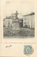 -dpts Div.-ref-BA151- Lozère - Chateauneuf De Randon -monument De Duguesclin - Café De L Union - Epicerie Dupeyron - Chateauneuf De Randon