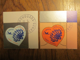 2022 Coeur X 2 ( St ) Saint Louis 1.16€ 2.32€ Oblitéré Cachet Rond 31/01/2022 - Used Stamps