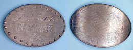02674 GETTONE TOKEN JETON ELONGATED PENNY CAROUSEL GOOD FOR ONE R.C.R.R. RIDE - Monedas Elongadas (elongated Coins)