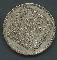 Monnaie, France, 10F Turin 1934    -  Pic 7211 - 10 Francs