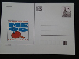 Entier Postal Stationery Card Tennis De Table Bratislava 1996 Slovaquie Slokavia Ref 66941 - Ansichtskarten