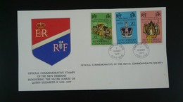 FDC Reine Queen Elizabeth II Silver Jubilee New Hebrides 1977 - FDC