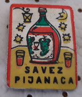 Savez Pijanaca Union Of Drunkards Drunks Alchohol Yugoslavia Pin - Administrations