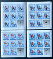 Stamps Full Set In Sheets Olympic Games Nagano 98 Chad Perf. - Hiver 1998: Nagano